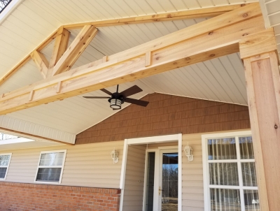 We can remodel your Cedar Bluff, AL front porch like this one.