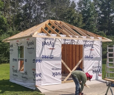 New contstruction in progress. Framed and insulated.